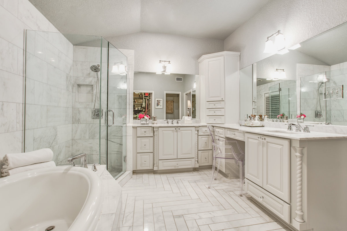 Glam Bathroom Design Photo by Cozy Couture Interiors by Tiffany Fulmer Wayfair